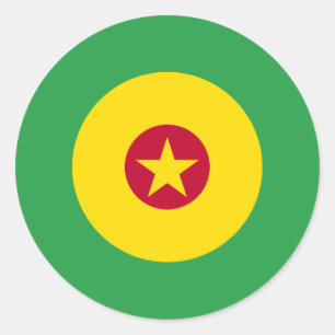Cameroonian Mod Round Sticker