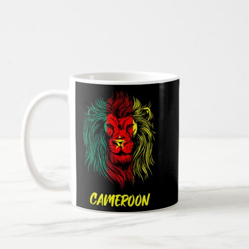 Cameroun  Home Love Lion Flag Cameroon  Coffee Mug
