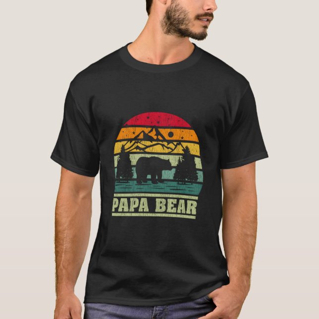 Camg Papa Bear Camper T-Shirt (Front)