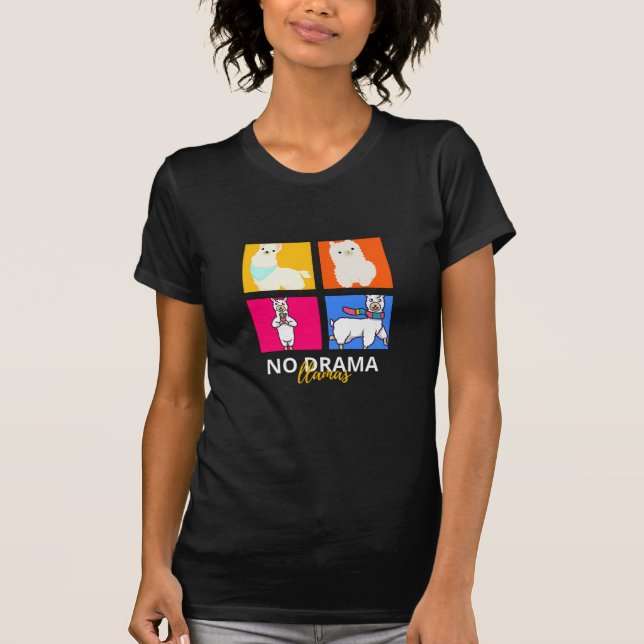 Camicia Lama, Regalo Lama, T-shirt carina da lama (Front)