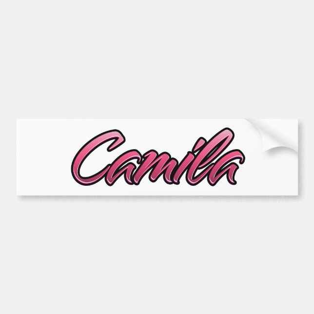 Camila faded pink Aufkleber Sticker (Front)