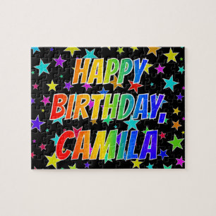 "CAMILA" First Name, Fun "HAPPY BIRTHDAY" Jigsaw Puzzle