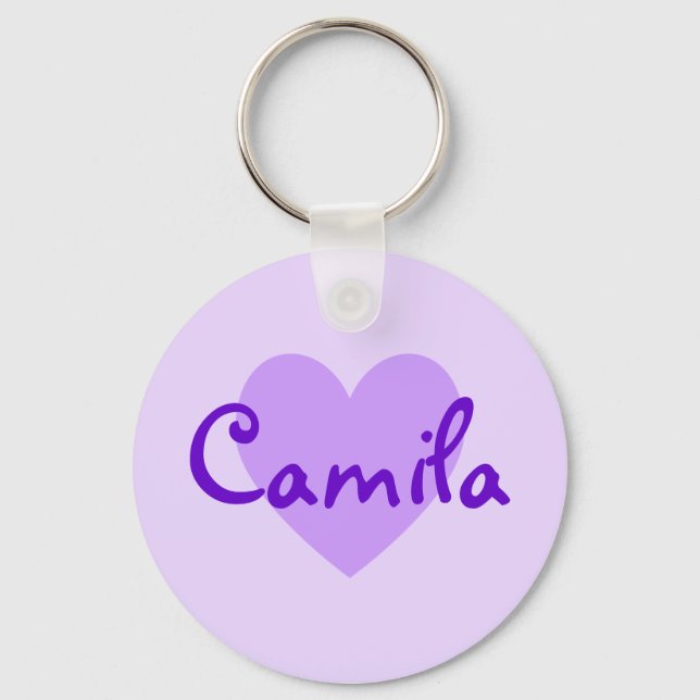 Camila in Purple Keychain (Front)
