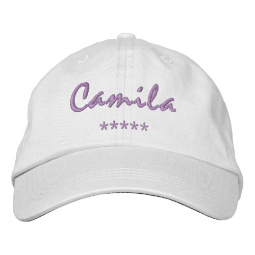 Camila Name Embroidered Baseball Cap