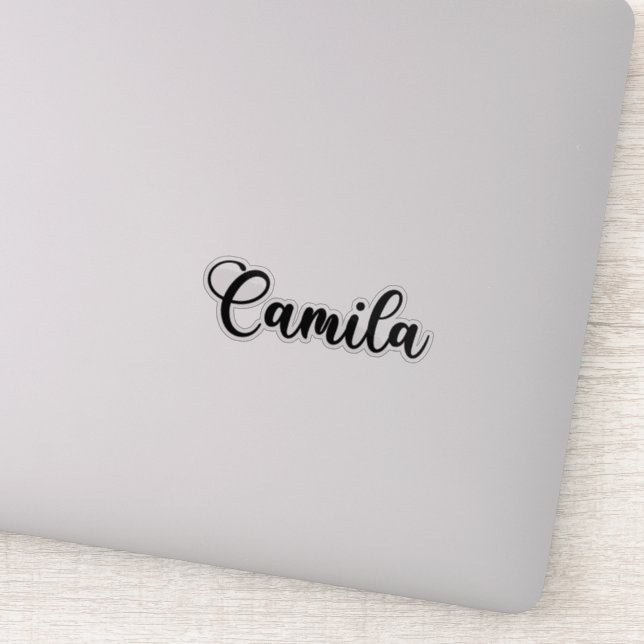 Camila Name - Handwritten Calligraphy Sticker (Detail)