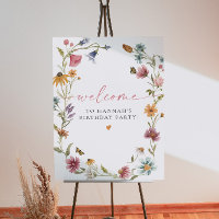 CAMILLA Boho Wildflower Girl 1st Birthday Welcome