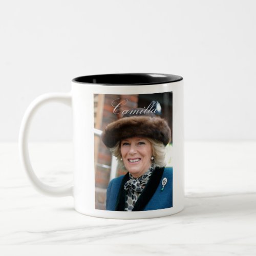 Camilla Duchess of Cornwall Two_Tone Coffee Mug