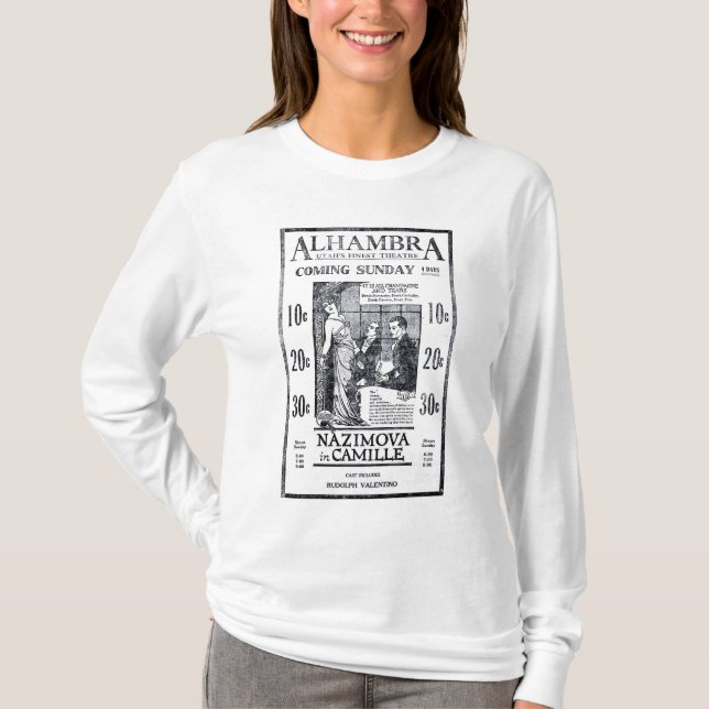 'Camille' 1922 vintage movie advertisement T-shirt (Front)