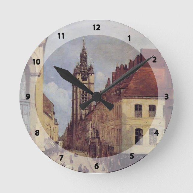 Camille Corot- The Belfry of Douai Round Clock (Front)