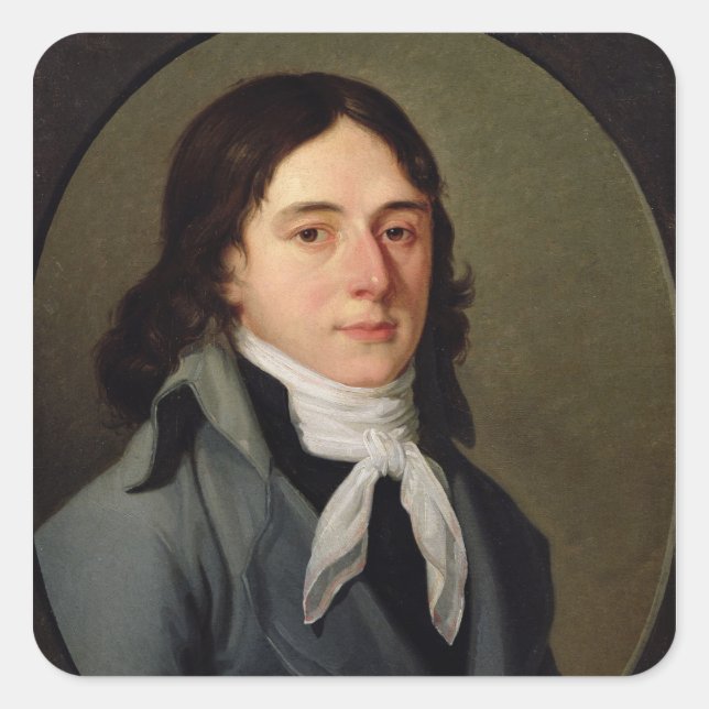 Camille Desmoulins Square Sticker (Front)