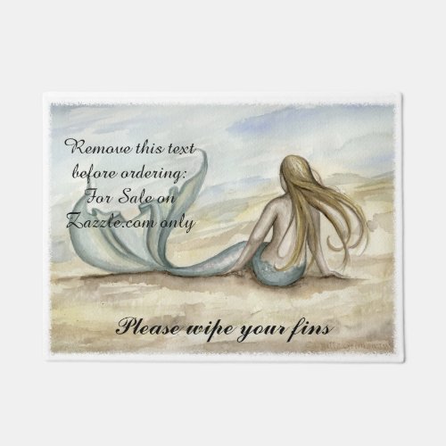 Camille Grimshaw Seaside Mermaid Doormat