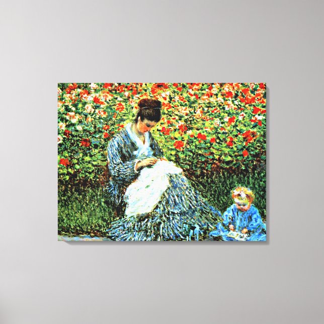 Camille Monet and Child, Canvas Print (Front)