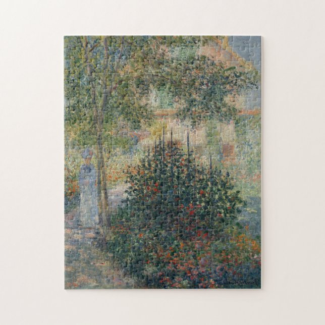 Camille Monet Garden Argenteuil Monet Fine Art Jigsaw Puzzle (Vertical)