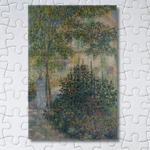 Camille Monet in Garden Argenteuil Jigsaw Puzzle
