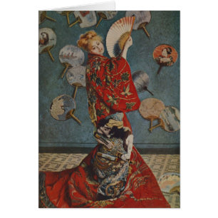 Camille Monet in Japanese Costume by Claude Monet Cards