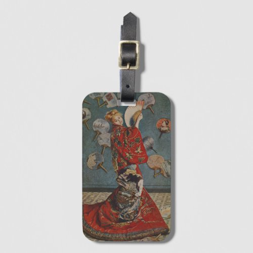 Camille Monet in Japanese Costume by Claude Monet Luggage Tag