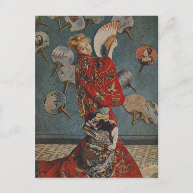 Camille Monet in Japanese Costume by Claude Monet Postcard (Front)