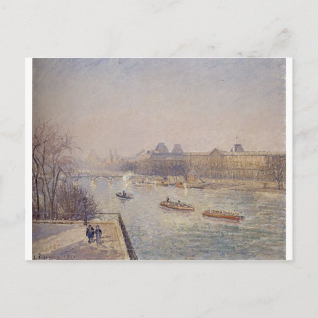 Camille Pissarro - 1901 winter sun morning frost Postcard (Front)