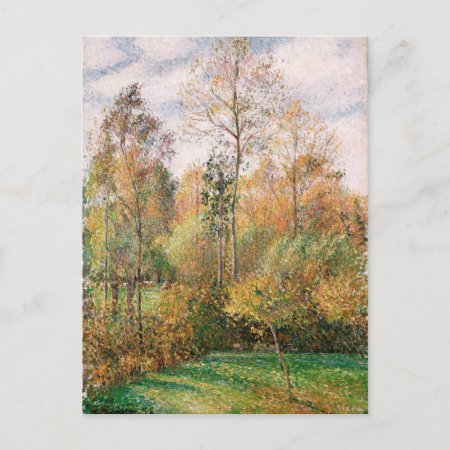 Camille Pissarro - Autumn, Poplars, Eragny Postcard