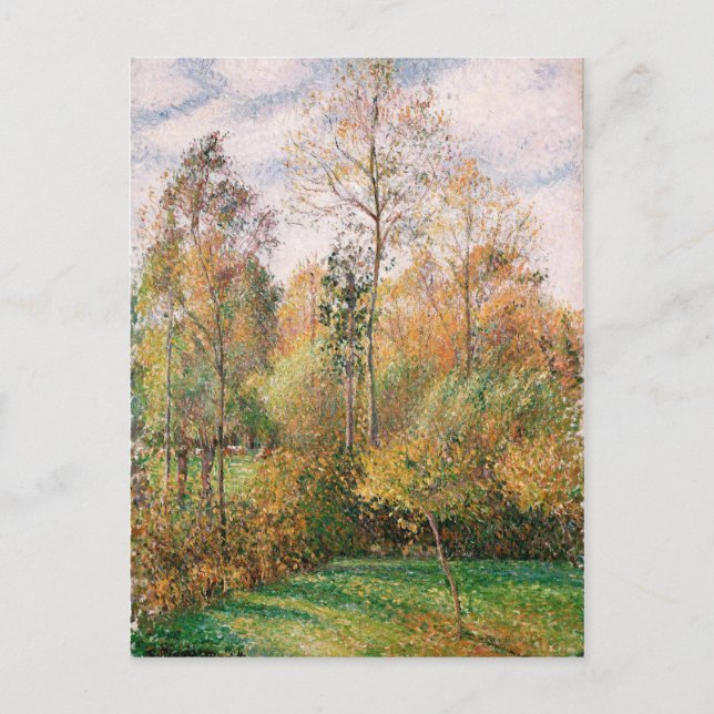 Camille Pissarro - Autumn, Poplars, Eragny Postcard (Front)