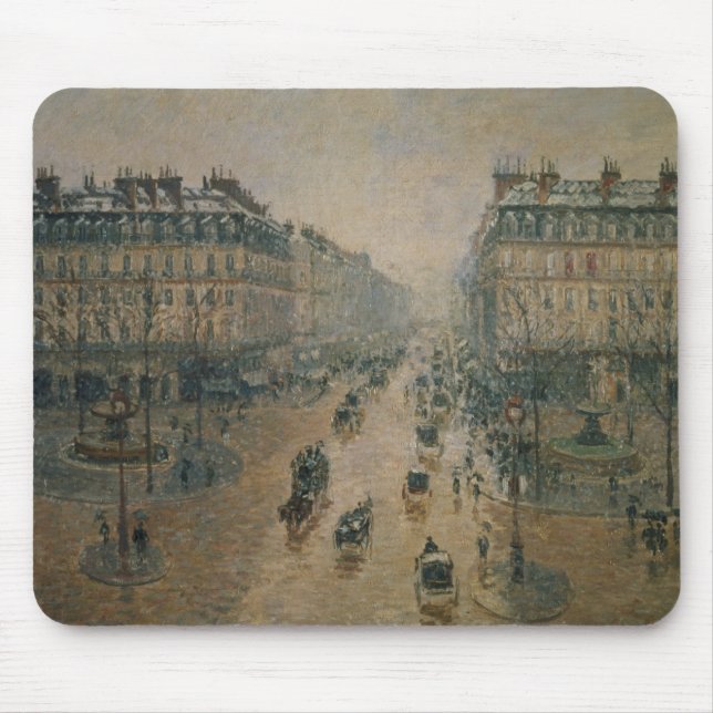 Camille Pissarro | Avenue de L'Opera, Paris, 1898 Mouse Pad (Front)