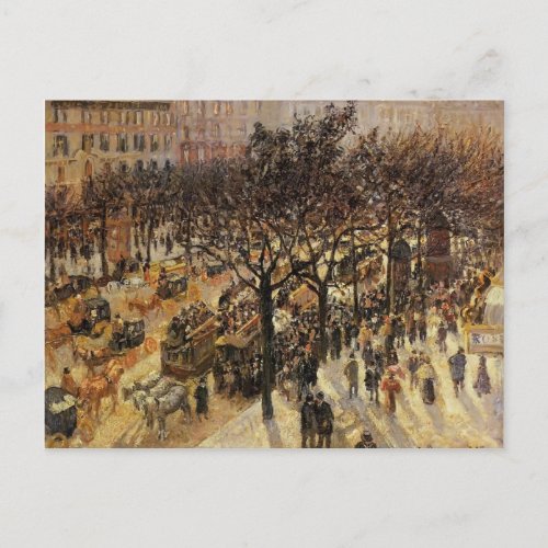 Camille Pissarro_ Boulevard des Italiens Afternoon Postcard