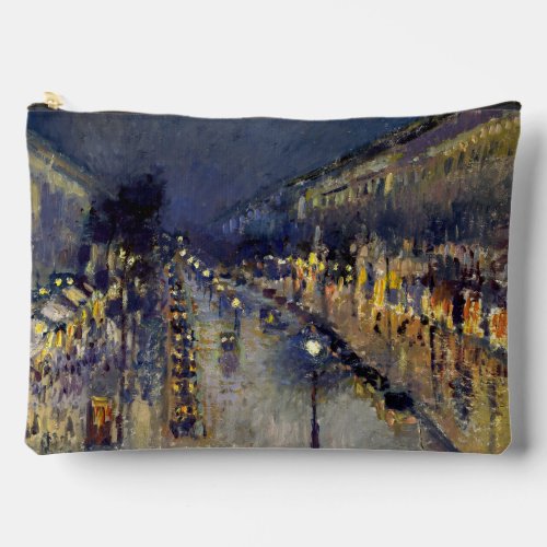 Camille Pissarro _ Boulevard Montmartre at Night Accessory Pouch