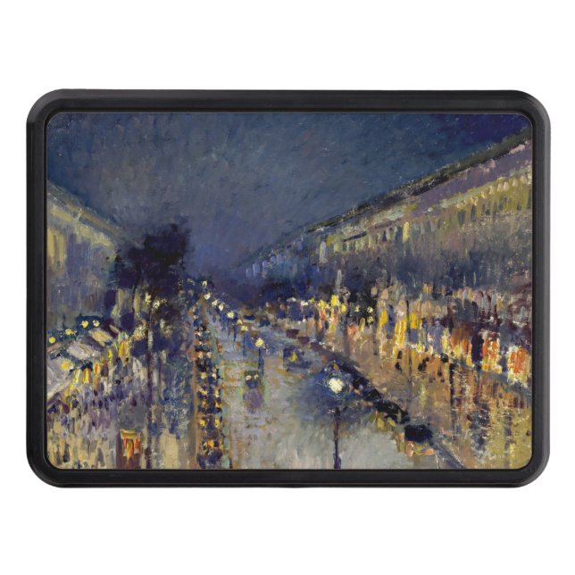Camille Pissarro - Boulevard Montmartre at Night Hitch Cover (Front)