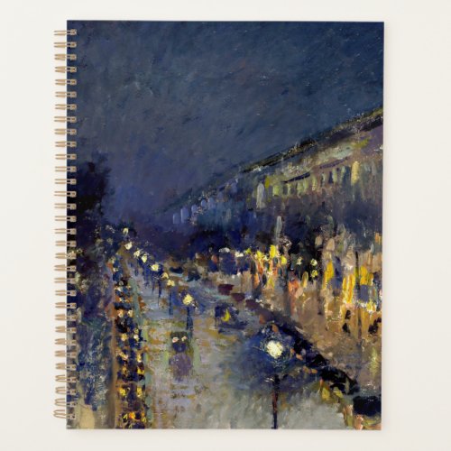 Camille Pissarro _ Boulevard Montmartre at Night Planner