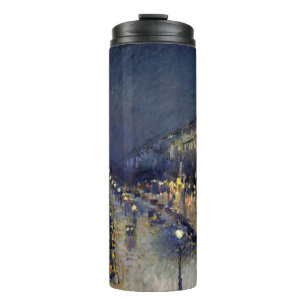 Camille Pissarro - Boulevard Montmartre at Night Thermal Tumbler