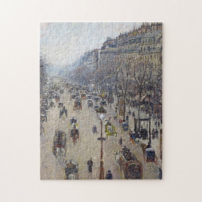 Camille Pissarro - Boulevard Montmartre Jigsaw Puzzle (Vertical)