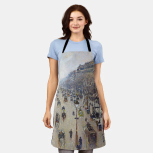 Camille Pissarro - Boulevard Montmartre, morning Apron