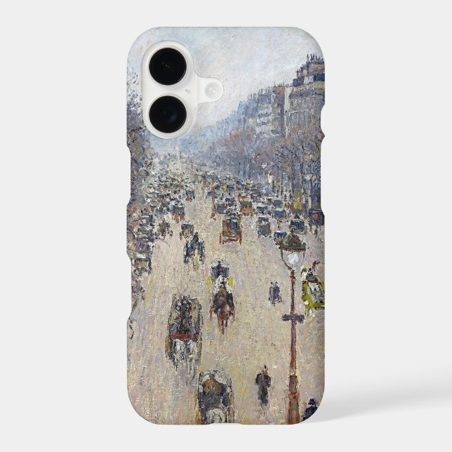 Camille Pissarro - Boulevard Montmartre, morning Case-Mate iPhone Case (Back)