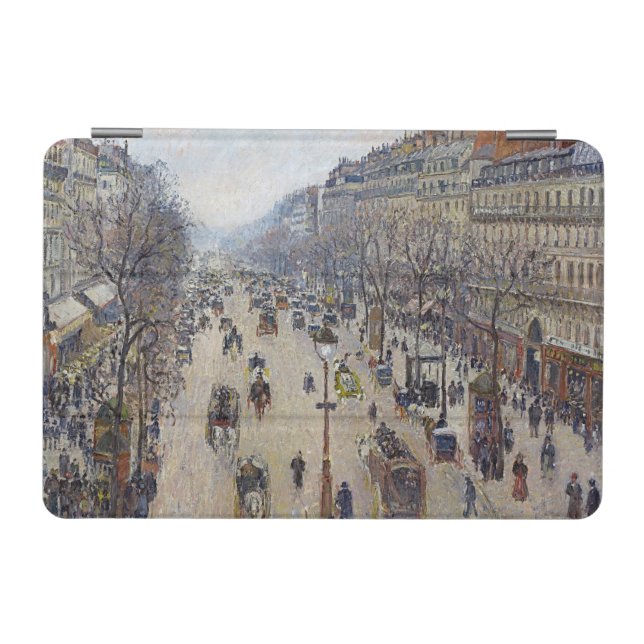 Camille Pissarro - Boulevard Montmartre, morning iPad Mini Cover (Horizontal)