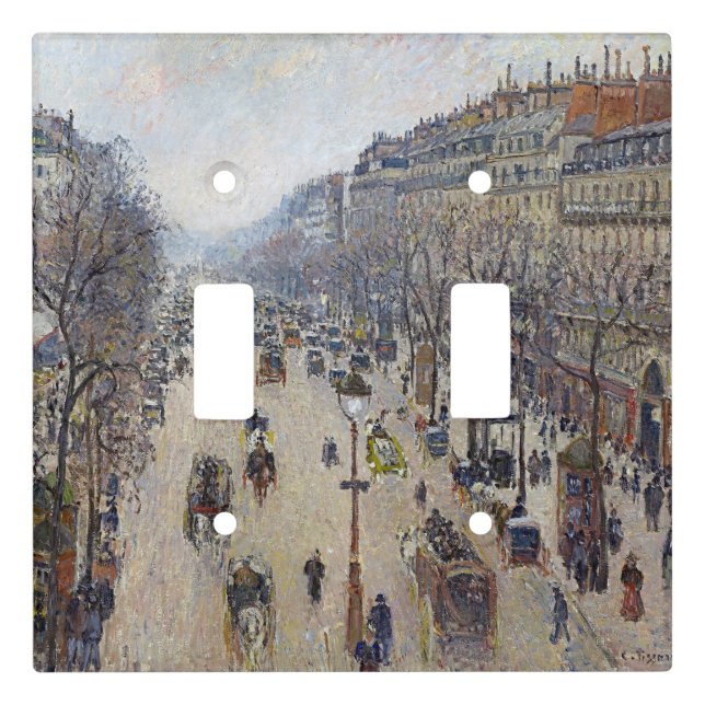 Camille Pissarro - Boulevard Montmartre, morning Light Switch Cover (Front)