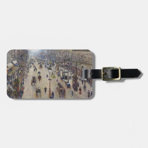 Camille Pissarro - Boulevard Montmartre, morning Luggage Tag