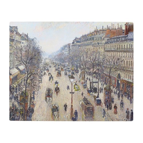 Camille Pissarro _ Boulevard Montmartre morning Metal Print