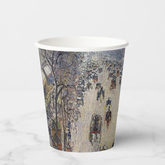 Camille Pissarro - Boulevard Montmartre, morning Paper Cups (Front)