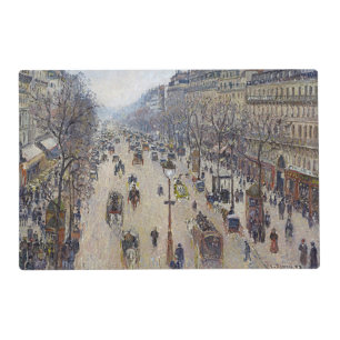 Camille Pissarro - Boulevard Montmartre, morning Placemat