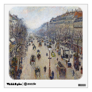 Camille Pissarro - Boulevard Montmartre, morning Wall Decal