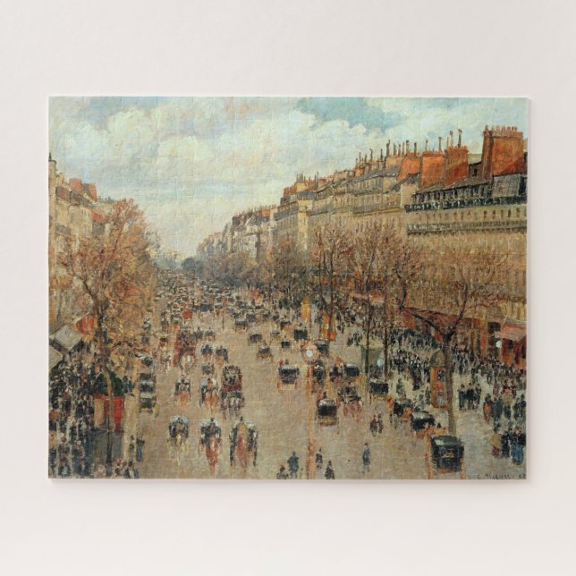 Camille Pissarro Boulevard Montmartre Painting Jigsaw Puzzle (Horizontal)