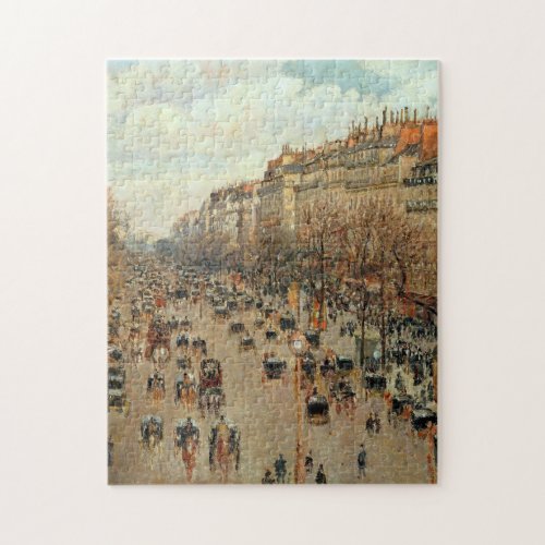 Camille Pissarro Boulevard Montmartre Painting Jigsaw Puzzle