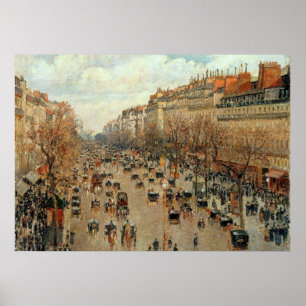 Camille Pissarro Boulevard Montmartre Painting Poster