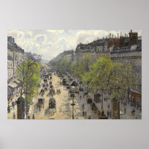 Camille Pissarro _ Boulevard Montmartre Spring Poster