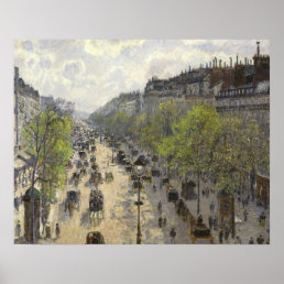 Camille Pissarro - Boulevard Montmartre, Spring Poster