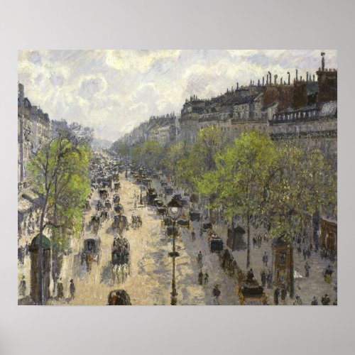 Camille Pissarro _ Boulevard Montmartre Spring Poster