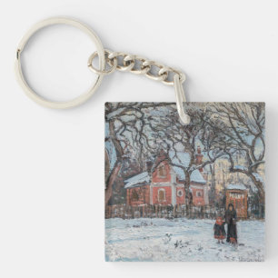 Camille Pissarro - Chataigniers a Louvecienne Keychain