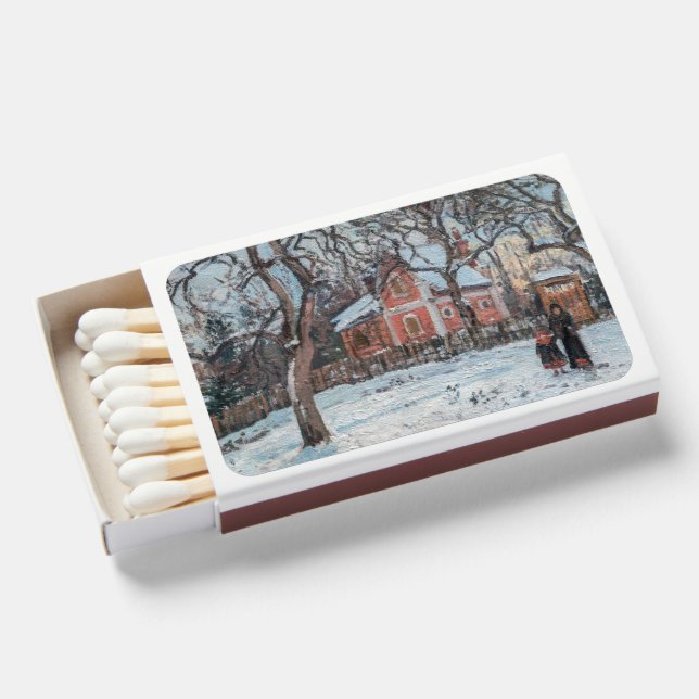 Camille Pissarro - Chataigniers a Louvecienne Matchboxes (Front Open)
