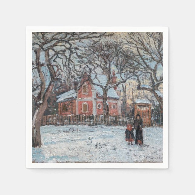 Camille Pissarro - Chataigniers a Louvecienne Napkins (Front)