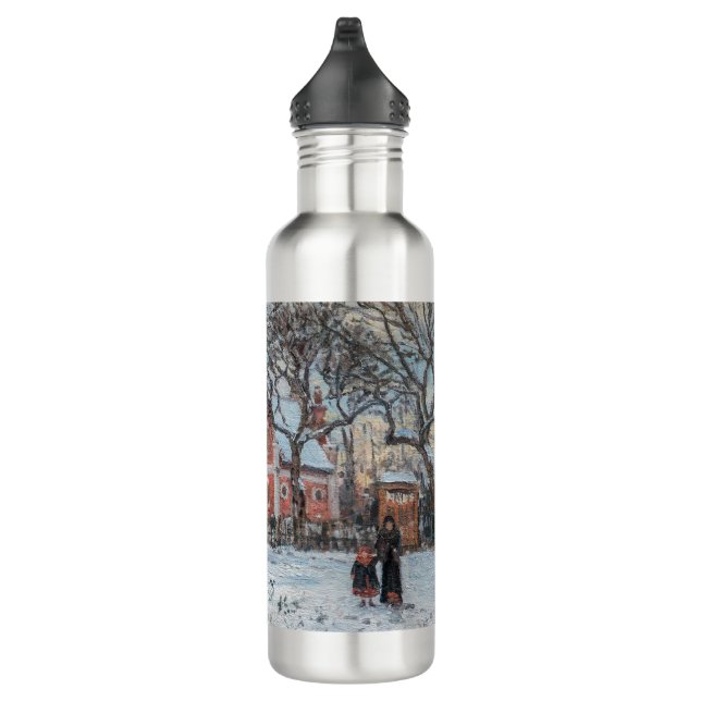 Camille Pissarro - Chataigniers a Louvecienne Stainless Steel Water Bottle (Right)